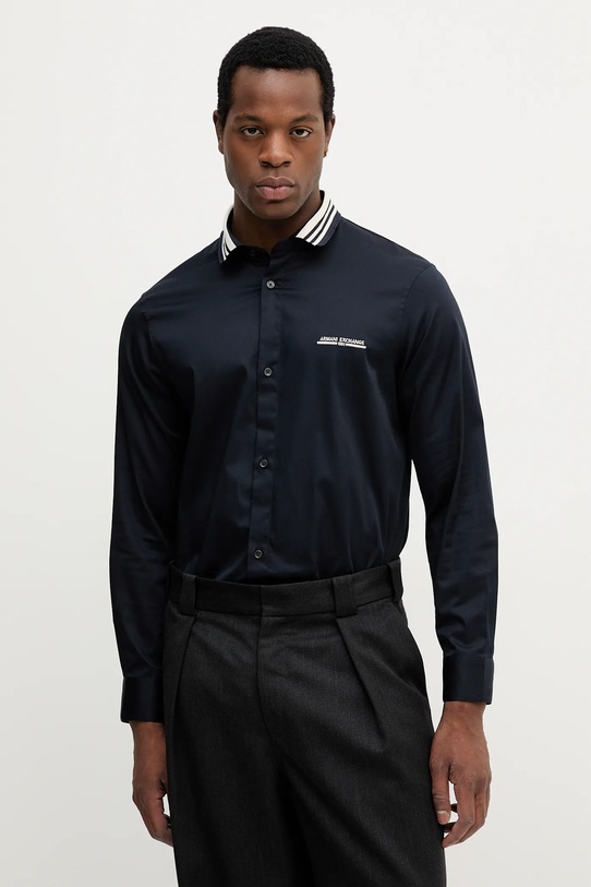 Armani Exchange koszula wzorzyste granatowy XM000958.AF10192