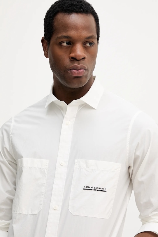 Bavlnená košeľa Armani Exchange béžová XM000959.AF12994