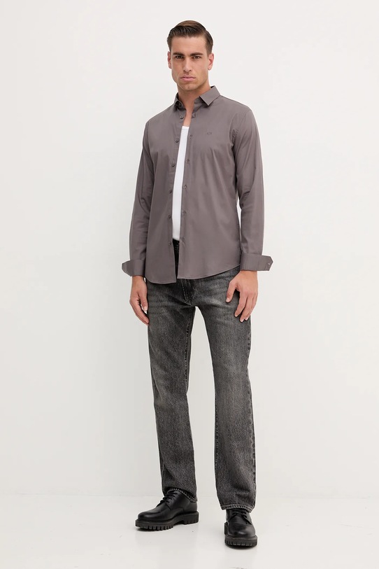 Риза Armani Exchange 8NZC31.ZN28Z. сив AW25