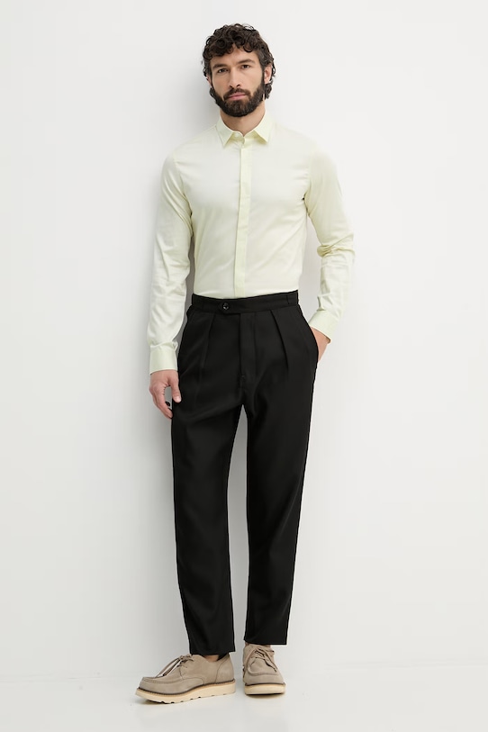 Armani Exchange сорочка чоловіча бавовняна з еластаном 8NZCBD.ZN10Z. бежевий SS26