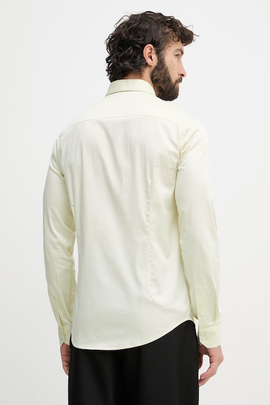 Одяг Armani Exchange сорочка чоловіча бавовняна з еластаном 8NZCBD.ZN10Z. бежевий