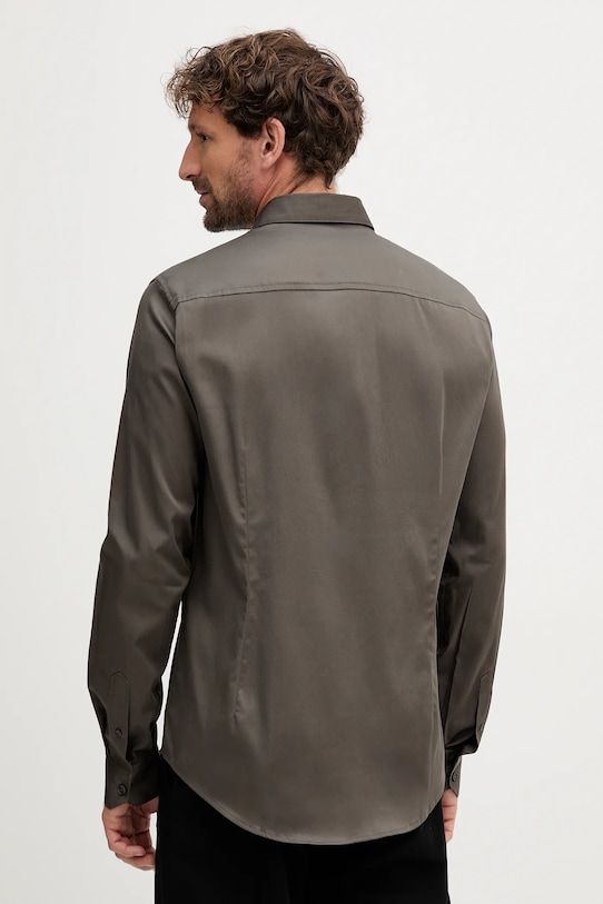 Oblečenie Košeľa Armani Exchange 8NZCBD.ZN10Z. hnedá