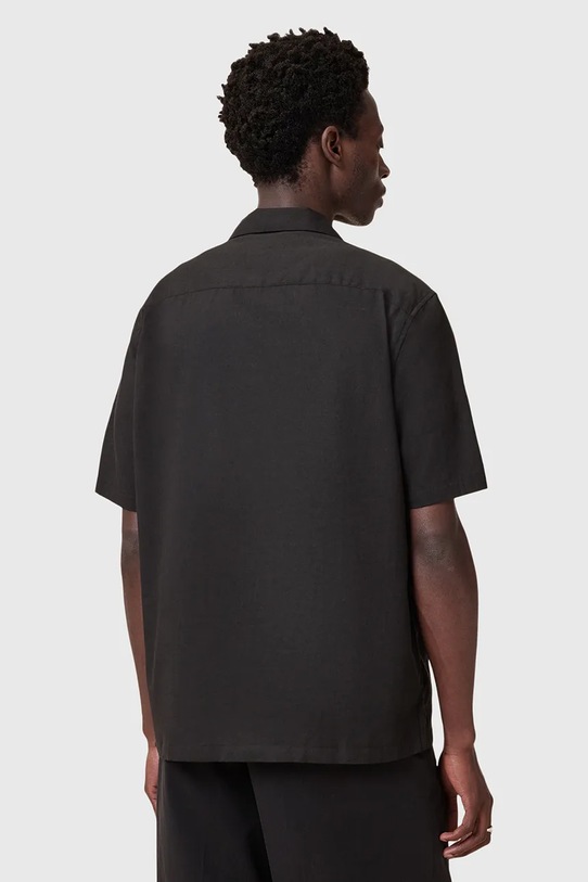 Odzież AllSaints koszula bawełniana SCRIPTURE M105SC czarny