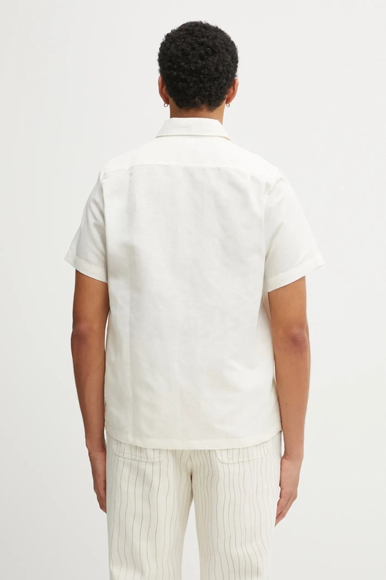 Odzież by Parra koszula z bawełną The dunes 54140 beżowy