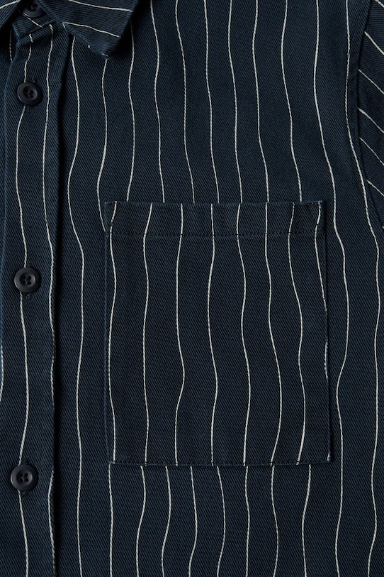 by Parra camicia in cotone Meandering lines 54236 blu navy