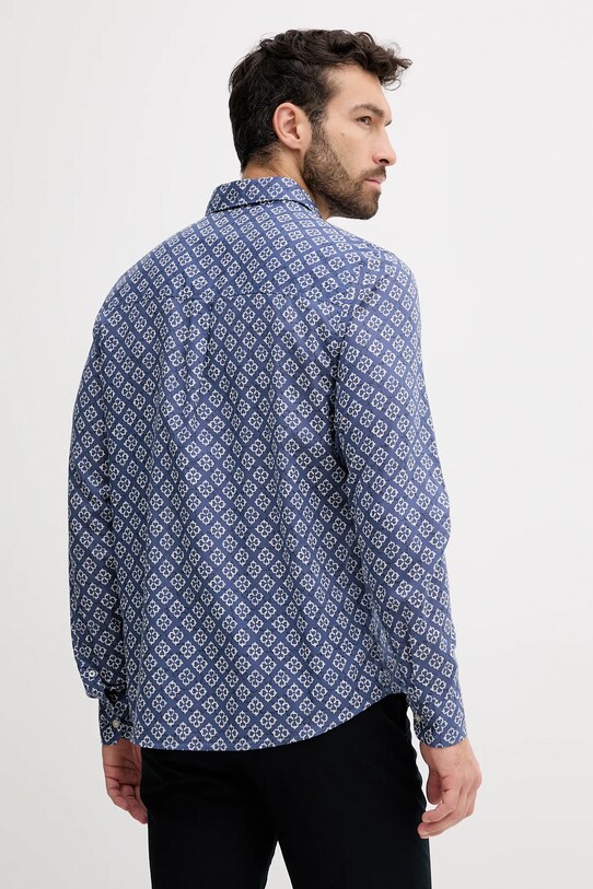 Odzież Pepe Jeans koszula bawełniana PM309092 niebieski