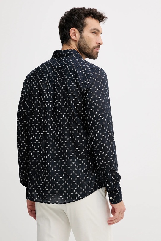 Odzież Pepe Jeans koszula bawełniana PM309093 granatowy