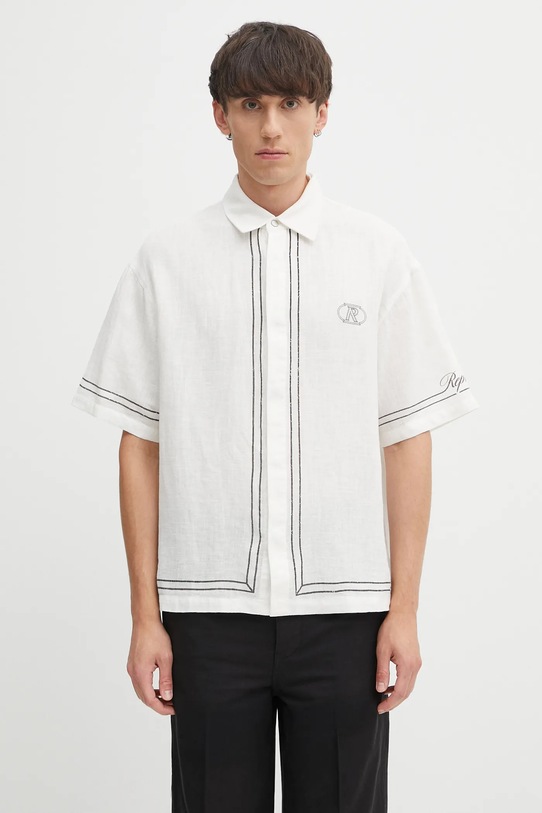 Дрехи Риза Represent Border Shirt MLM100298 бял