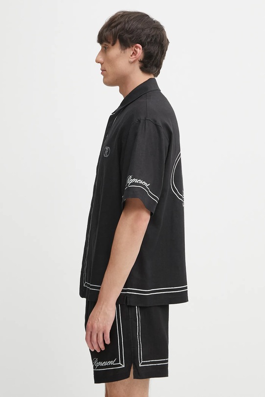 Риза Represent Border Shirt MLM100298 черен AW25