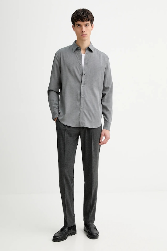 Рубашка Sisley 5EY3SQ049 серый AW25