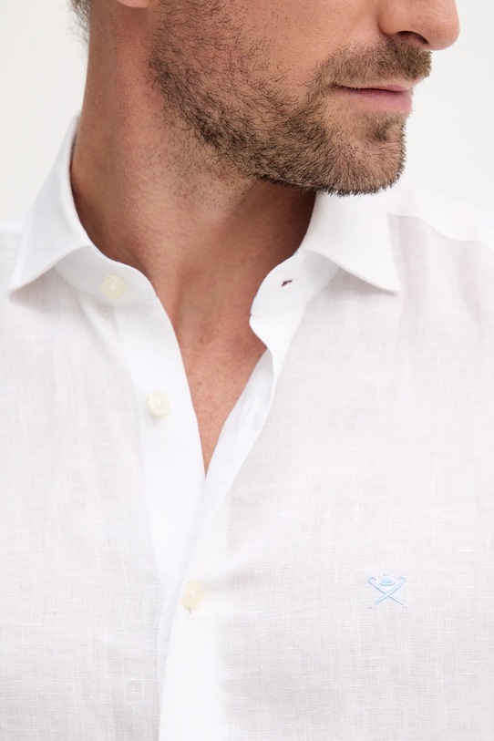 Hackett London koszula lniana HM3010346 biały