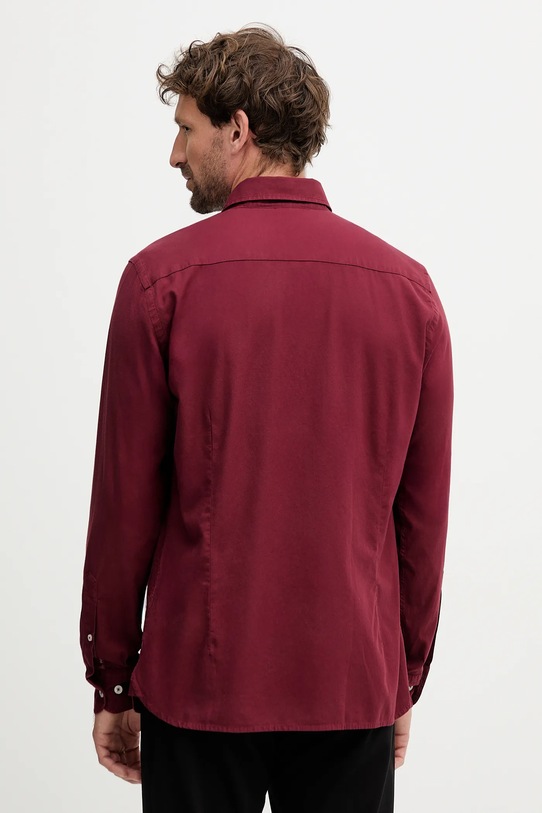 Одежда Хлопковая рубашка Hackett London HM3010508 бордо