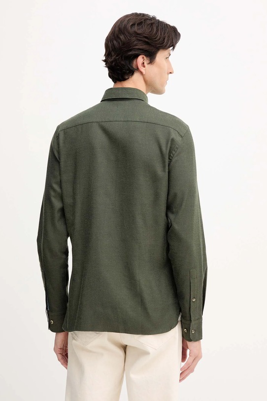 Odzież Hackett London koszula bawełniana HM3010413 zielony