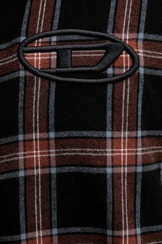 Хлопковая рубашка Diesel S-SIMPLY-AJFI A19445.0AJFI чёрный