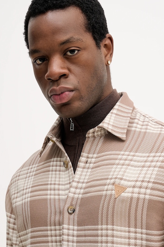 Košile Guess béžová M5BH24.W1951