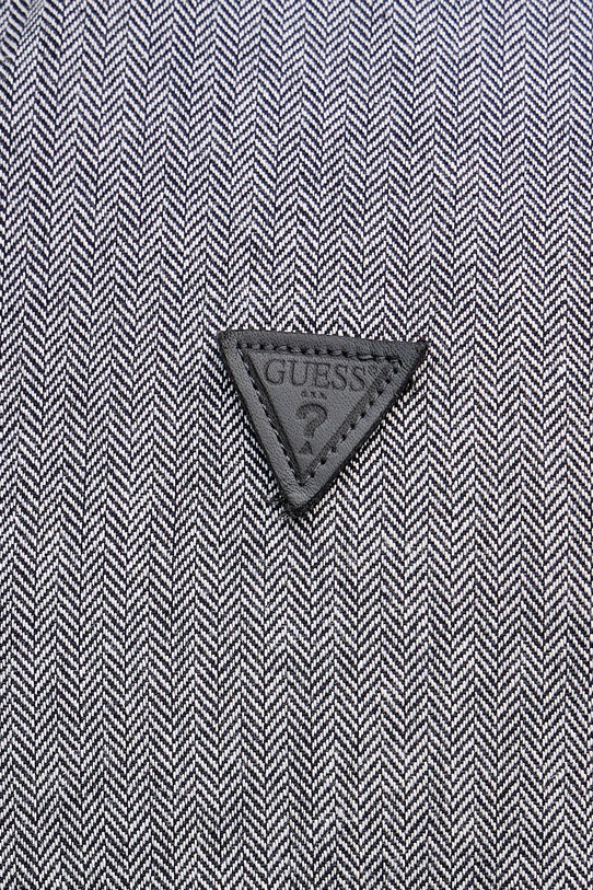 Guess koszula bawełniana HERRINGBONE M5BH42.W2041 szary