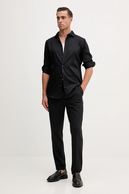 Bavlnená košeľa Armani Exchange XM001142.AF13131 čierna AW25