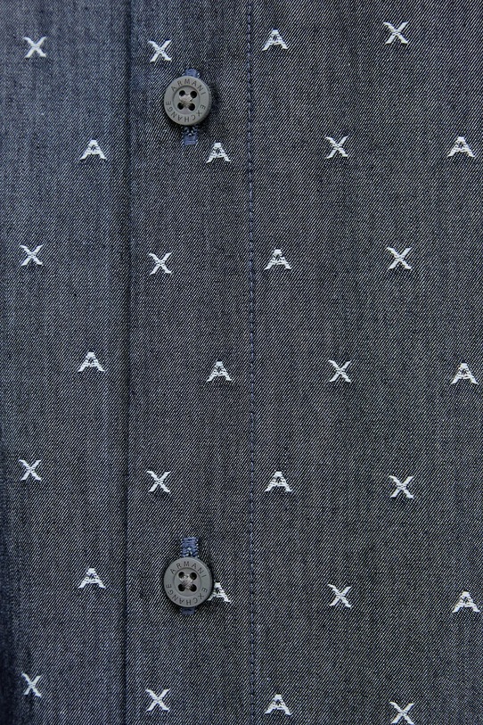 Bavlněná košile Armani Exchange XM001716.AF17528 námořnická modř