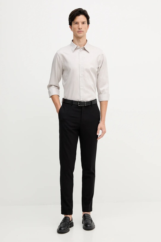 Armani Exchange koszula bawełniana XM001868.AF18836 beżowy AW25