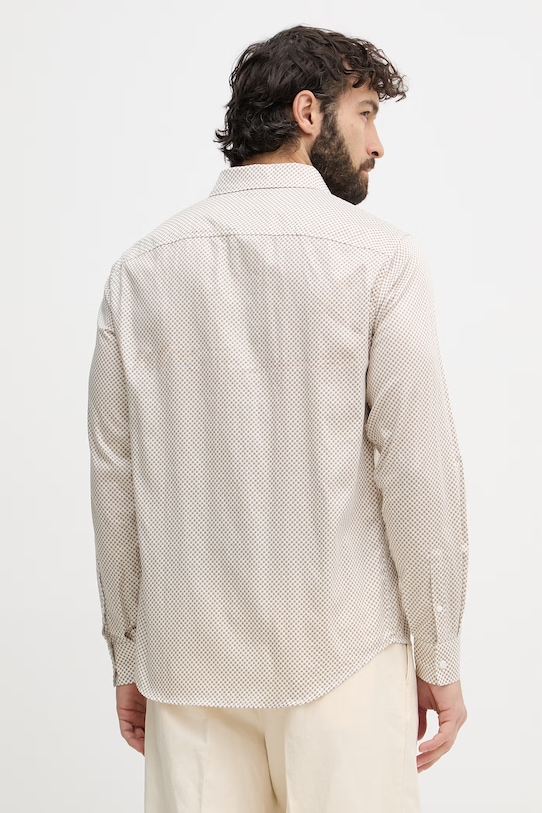 Одежда Armani Exchange рубашка для мужчин из хлопка XM001942.AF19194 бежевый