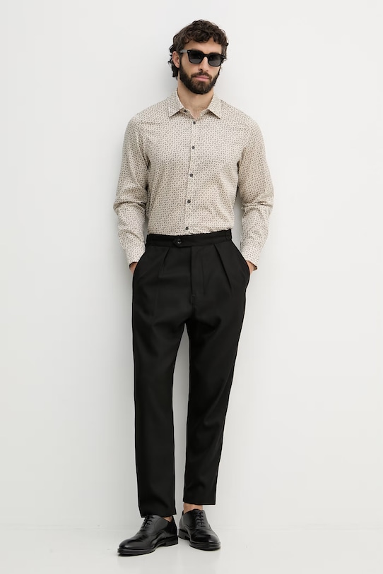 Armani Exchange košeľa pánska bavlnená XM001942.AF19194 béžová SS26