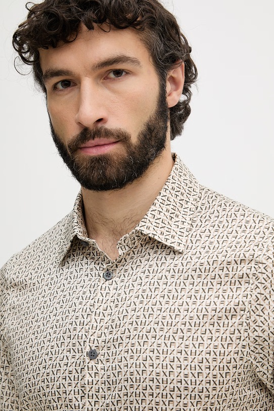 Armani Exchange сорочка чоловіча бавовняна бежевий XM001942.AF19194