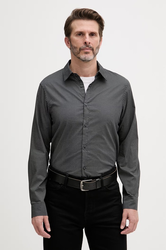 Armani Exchange сорочка чоловіча бавовняна чорний XM001942.AF19194