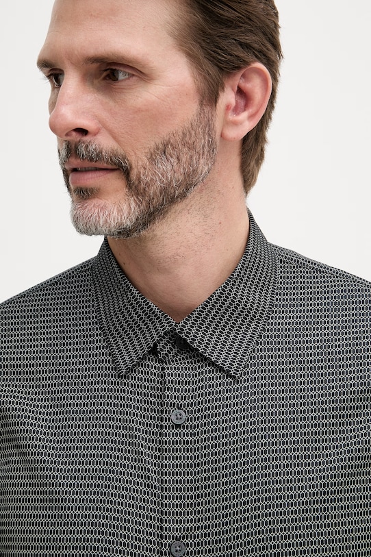 Armani Exchange košeľa pánska bavlnená čierna XM001942.AF19194