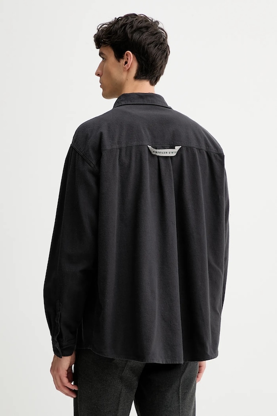 Одежда Хлопковая рубашка American Vintage MENY06A серый