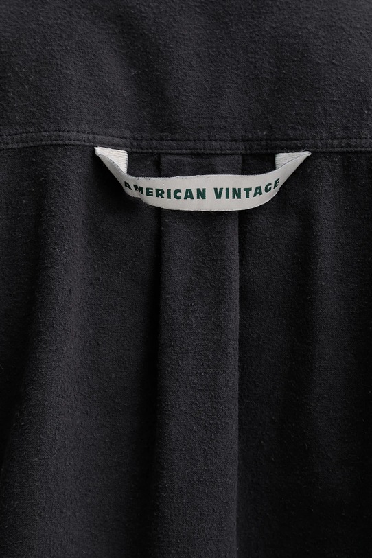 Хлопковая рубашка American Vintage MENY06A серый