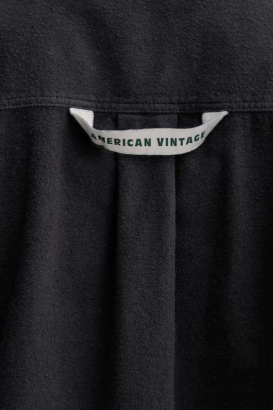 Хлопковая рубашка American Vintage MENY06A серый