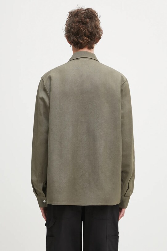 Îmbrăcăminte Sky High Farm cămașă de in Smoke strawbabies SHF07B002 verde