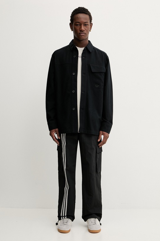 adidas Originals koszula bawełniana P Ess Shi JW0118 czarny AW25