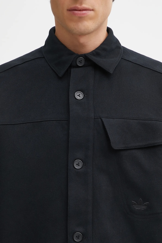 adidas Originals koszula bawełniana P Ess Shi czarny JW0118