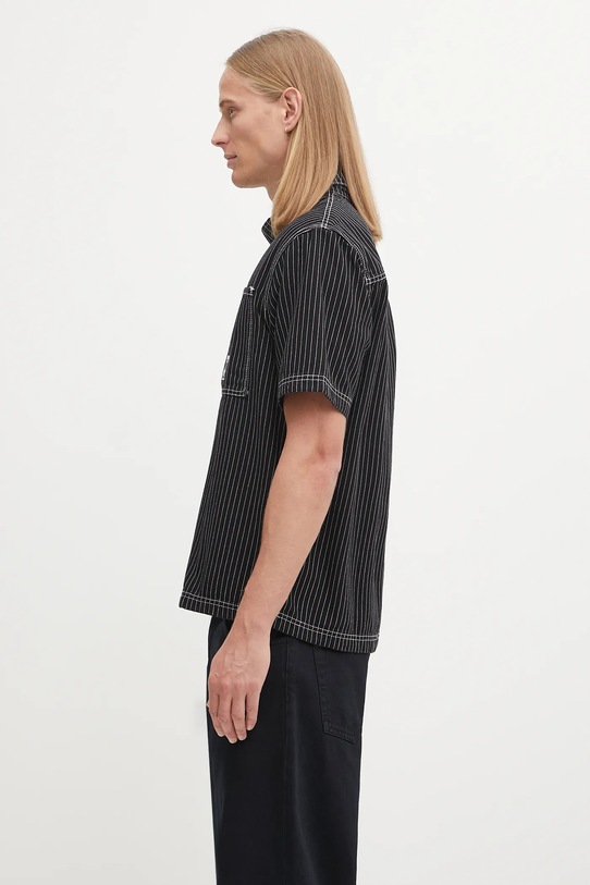 adidas Originals cotton polo shirt Graphic Lo Sh JW0171 black AW25