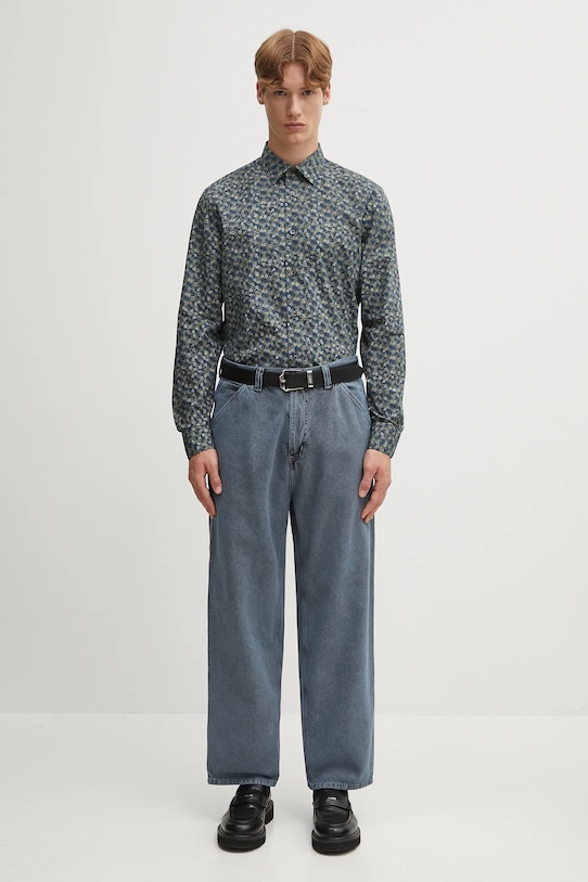 Paul Smith koszula bawełniana M1R.800P.T02750 granatowy