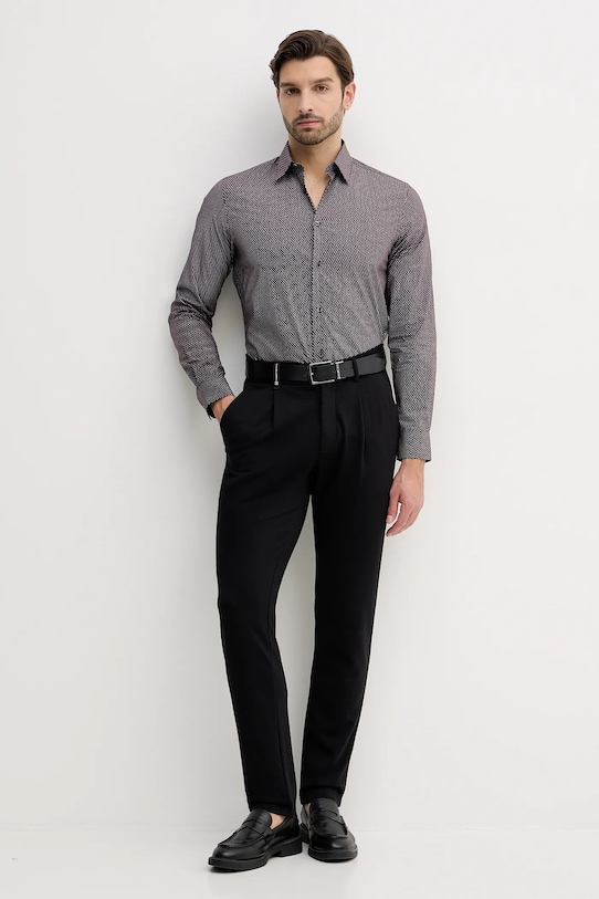 Paul Smith koszula bawełniana M1R.901U.T02718 bordowy AW25