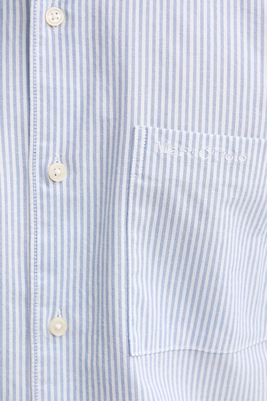 Marc O'Polo camicia in cotone 526731342320 blu