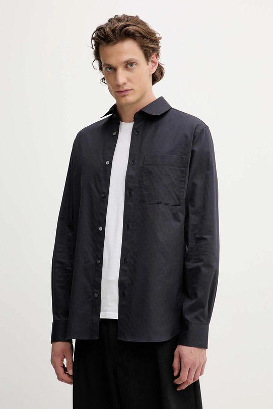 Kenzo koszula bawełniana bawełna granatowy FF65CH2029IC
