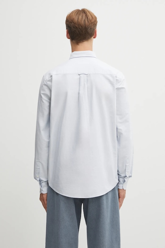 Одежда Хлопковая рубашка Carhartt WIP L/S C-Logo I030799.31LXX голубой