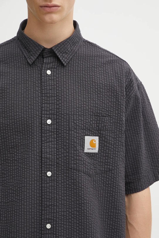 Памучна риза Carhartt WIP S/S Toland черен I035151.31RXX