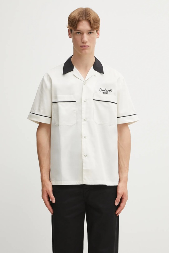 Carhartt WIP koszula S/S Bowl casual beżowy I035153.0D3XX