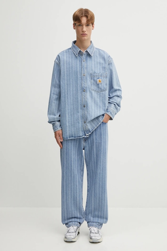 Carhartt WIP denim shirt Rylan I035567.32H12 blue