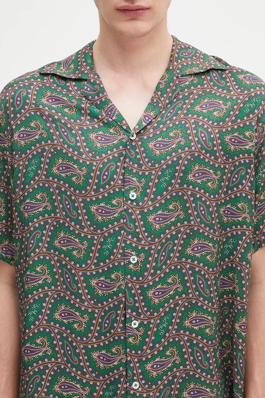 Košile Drôle de Monsieur La Chemise Paisley zelená H.SH229.VI021