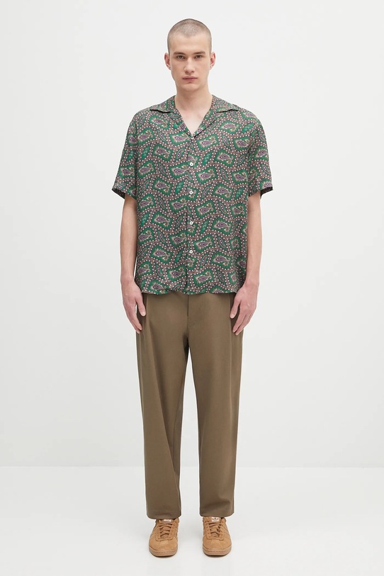 Drôle de Monsieur koszula La Chemise Paisley H.SH229.VI021 zielony