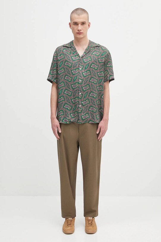 Košile Drôle de Monsieur La Chemise Paisley H.SH229.VI021 zelená