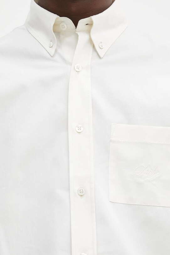 Drôle de Monsieur koszula bawełniana La Chemise Oxford beżowy PERM.SH173.CO116