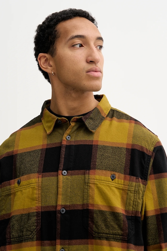 Vans cămașă din bumbac verde VN000P7ZF0H1