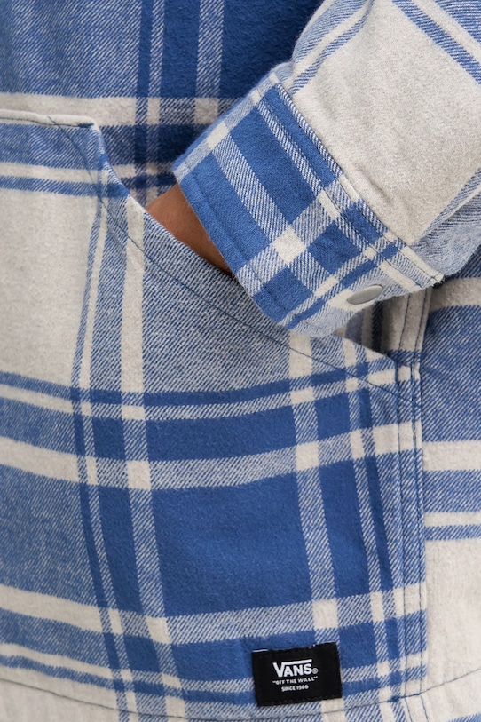 Bavlnená bunda Vans VN000P7VF0R1 modrá