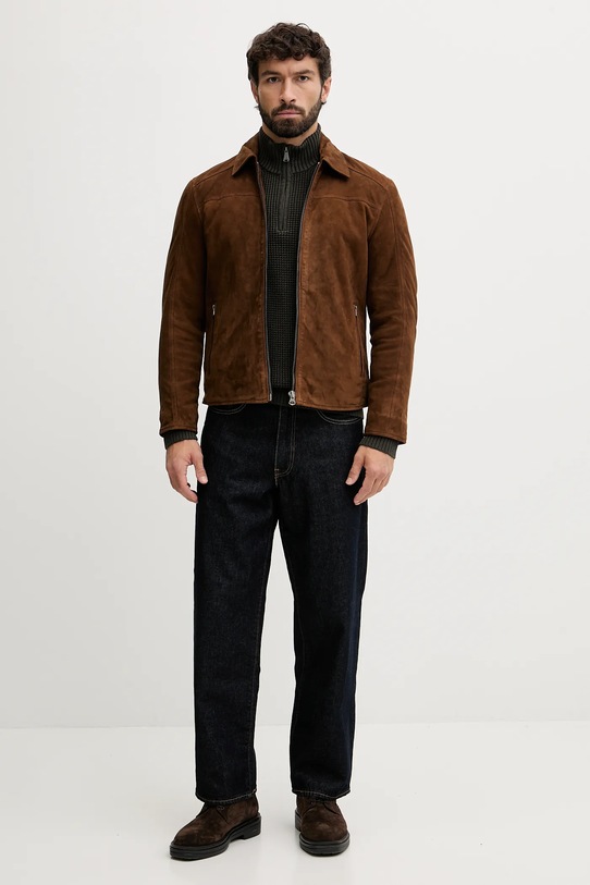 Joop! sweter bawełniany 30047663 zielony AW25